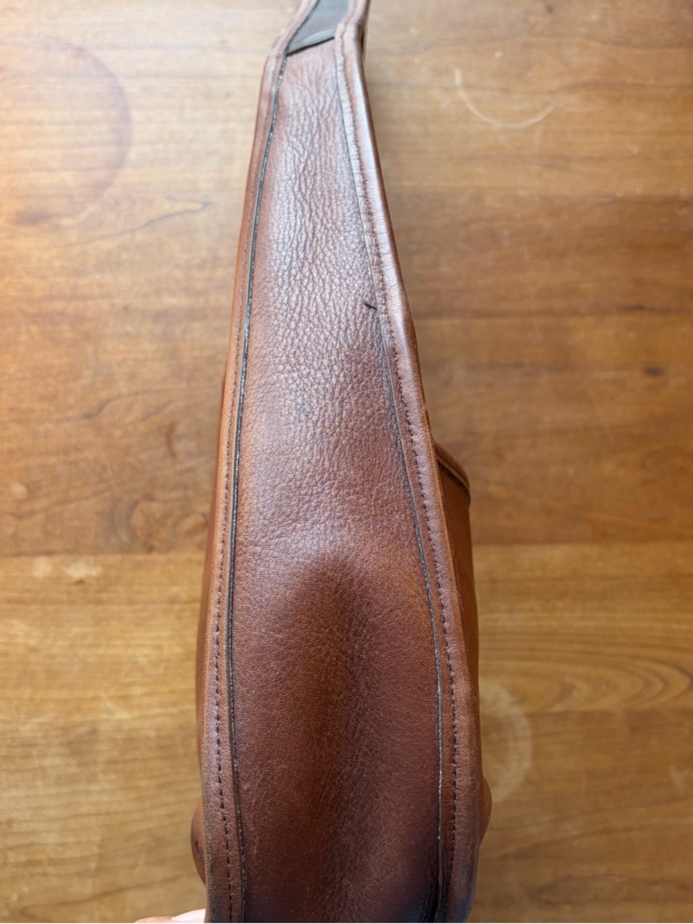 COACH Ergo Pocket Zip #9033 Mahogany Brown Leather Vintage 90s Hobo Shoulder Bag - Picture 5 of 11